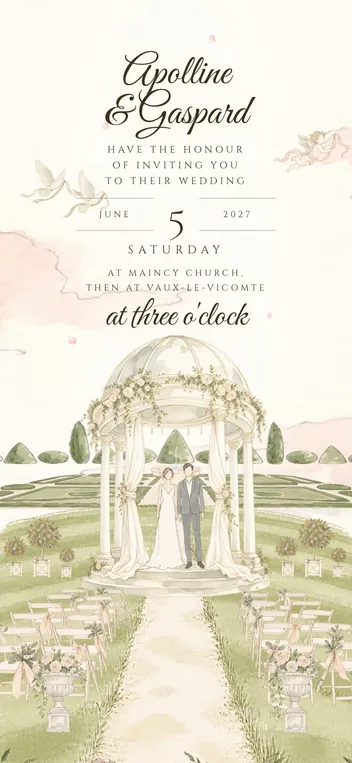 Royal wedding invitation