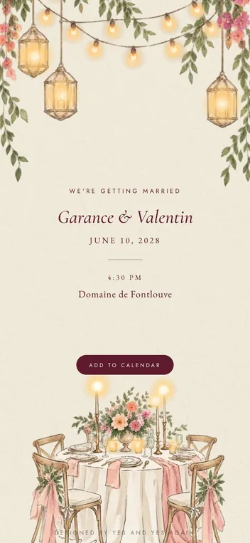 Bordeaux save the date