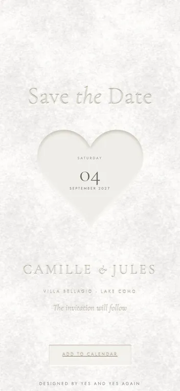 Lucky Us save the date
